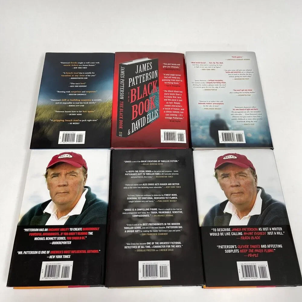 James Patterson Unsolved The Red Book‎ First Edition Hardcover Books Lot of 6